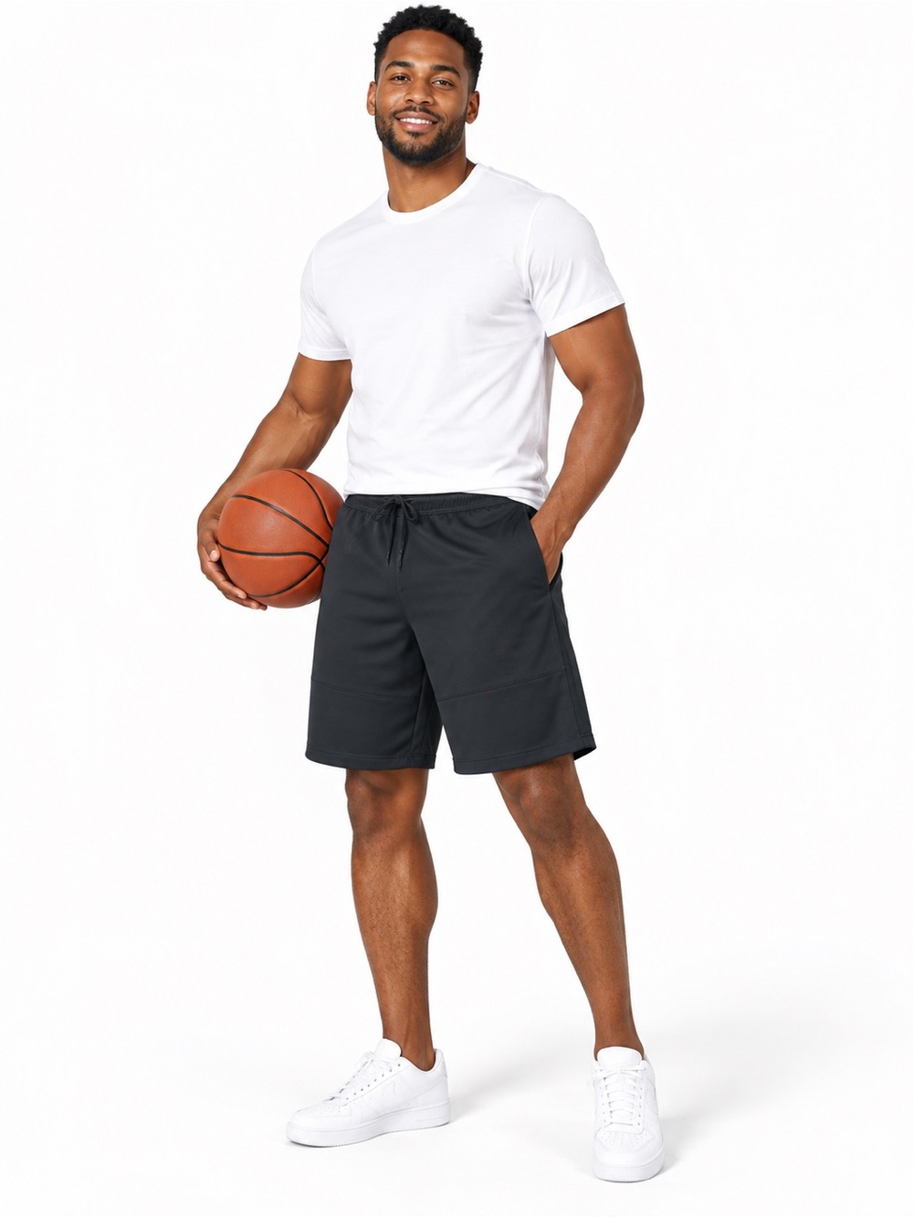 Layer 8 Men’s Thermal-8 Athletic Shorts Slate XL 10” Inseam